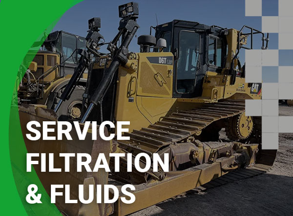 caterpillar mechanic service filter fluid